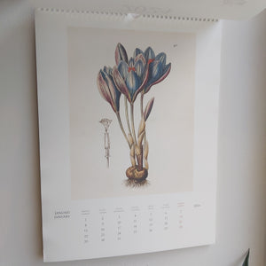 Kalender med botaniske motiver